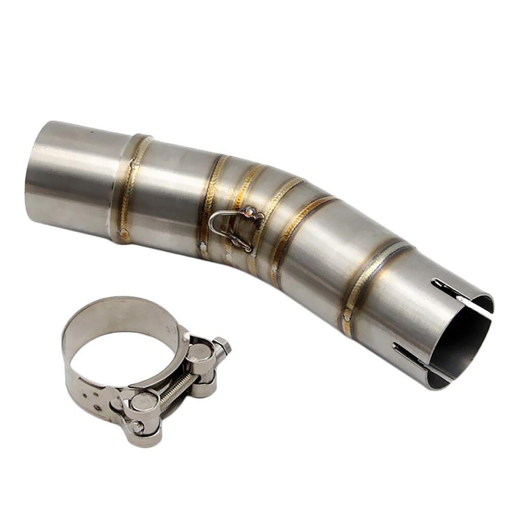 Motorcycle Exhaust Muffler Middle Link Pipe for SUZUKI GSX250R GSXR250, 220mm Length, Durable