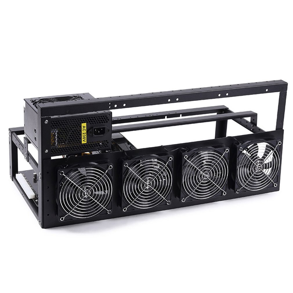 6 GPU Open-pit Mining Machine Frame Case Mining Coin Ring Support Bracket Case Frame Transfer Mining Rack