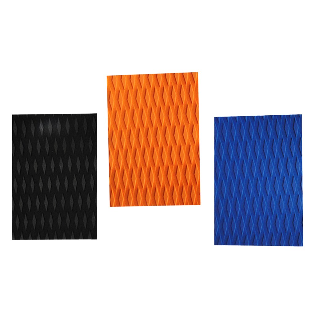 Antislip Eva Surfplank Skimboard Traction Pad Deck Grip Mat Diy Surfen Accessoires 30X21X0.5 Cm zwart/Blauw/Oranje