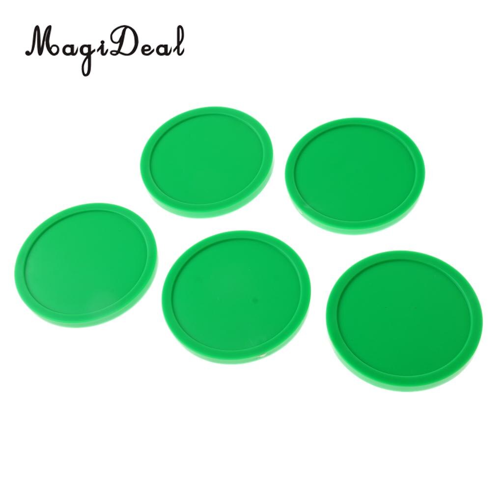 Magideal 5 stuks 82mm groene airhockey vervangingspucks voor speltafels, apparatuur, accessoires
