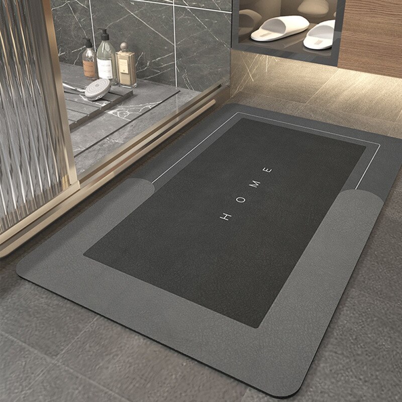 Super Absorberende Vloermat Sneldrogend Badkamer Tapijt Keuken Olie-Proof Napa Huid Bad Mat Moderne Eenvoudige Niet-slip Vloermatten