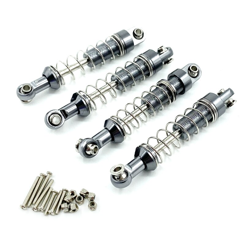 Voor Mn D90 MN-90 MN99S Wpl C14 C24 C34 Rc Auto 4 Stuks Metalen Schokdemper Demper Upgrade Onderdelen Accessoires: Bourgondië