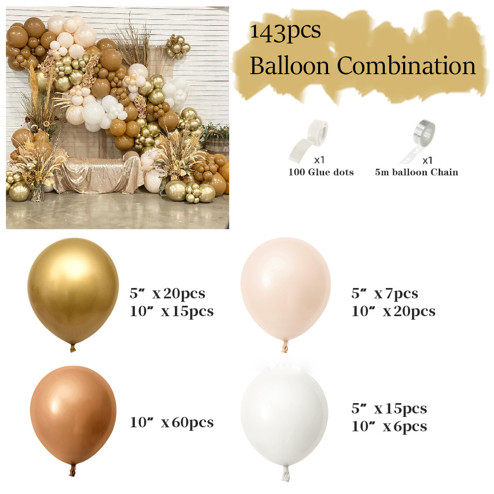 50pcs Sand White Balloon Arch Beach Theme Party Balloon Garland Balloon Wedding Wedding Decoration Stand Birthday Party Decor: b / Set 1