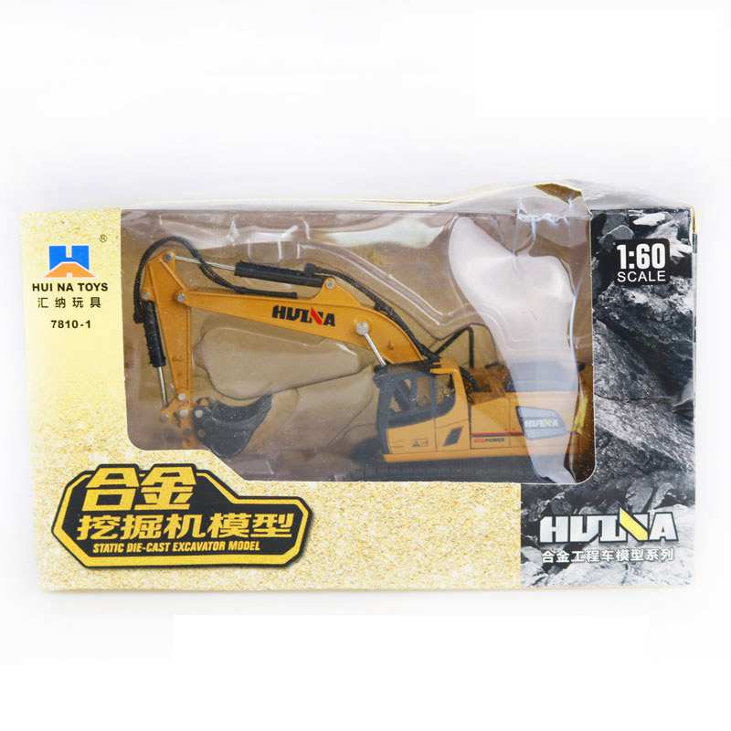 Huina Model 1:60 Scale Alloy Excavator Dump Truck Wheel Loader Engineering Vehicle Diecast Toy Christmas Year