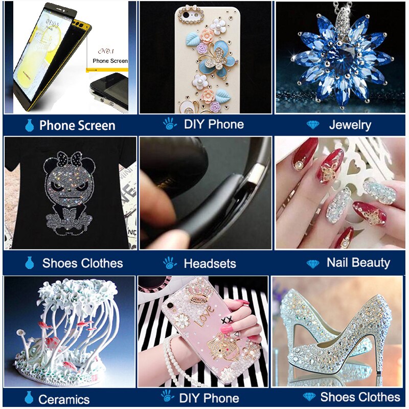 3Pcs 15ml E6000 Super Strong Glue Adhesive Wood Fabric Plastic Scrapbooking PVC Textile White Bead Craft B7000 T7000 T5000 T9000