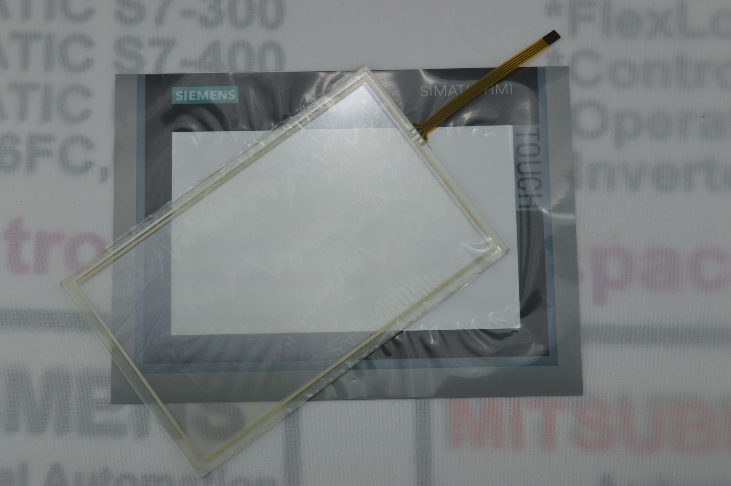 6 av 2124-0 gc 01-0 axe 0 tp700 membranfilm + berøringsglas til simatic hmi panel reparation ~ gør det selv, har på lager