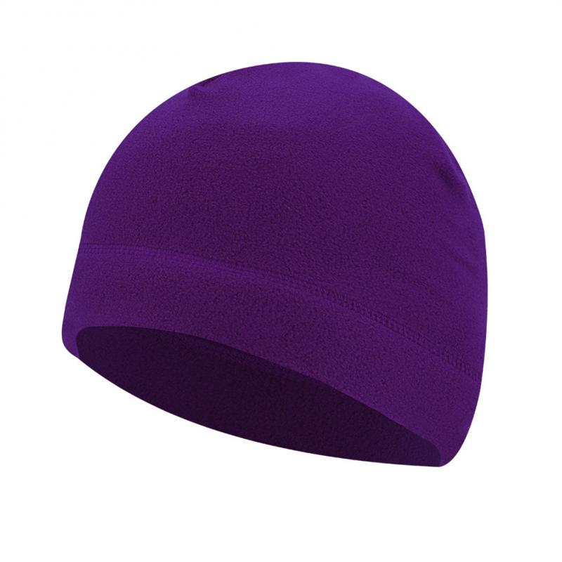 Sombrero de lana para deportes al aire libre, gorro de lana cálido a prueba de viento y frío para escalada de montaña, ciclismo, esquí, correr, Camping, Unisex: purple
