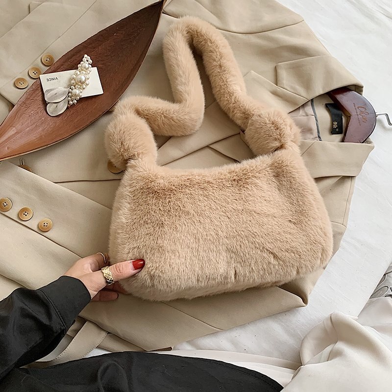 Vrouwen Zachte Effen Kleur Vrouwen Handtassen Vrouwelijke Schoudertas Luxe Lady Tote Grote Capaciteit Rits Schoudertas: Khaki