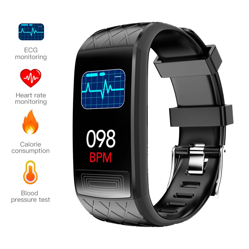 V3E ECG SPO2 Smart Band Heart Rate Blood Pressure Monitor Smart Bracelet Fitness Tracker Watch IP67 Waterproof Sport Wristbands