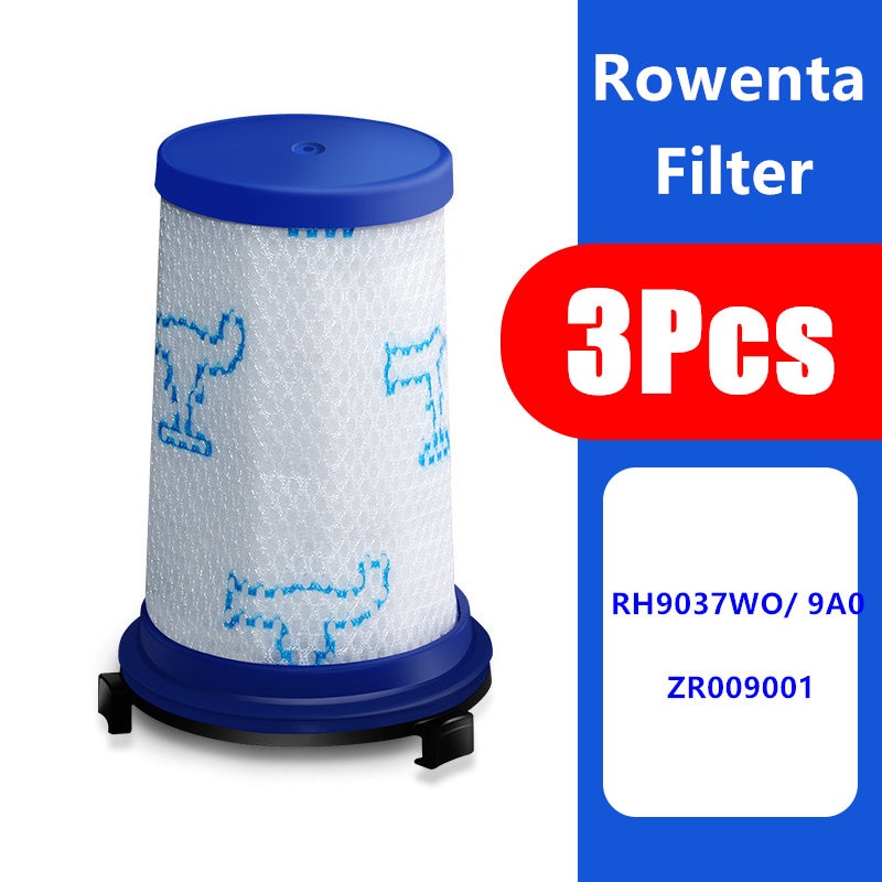 3 Pcs Filter Vervanging Fit Voor Rowenta Force 360 Stofzuiger Onderdelen Hepa Filter Accessoires ZR009001