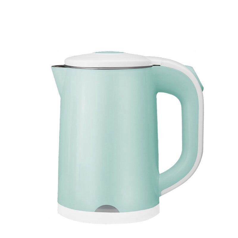 DMWD 0.6L mini czajnik elektryczny 110V-220V bojler na wodę robić podróży służbowej elektryczny dzbanek na wodę 700W z 3 W 1 wtyczka uniwersalna: niebieski