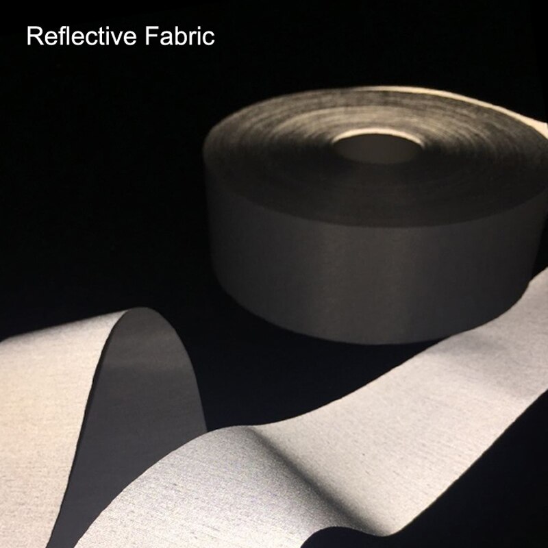Tela reflectante T/C de reflejo gris de seguridad para coser