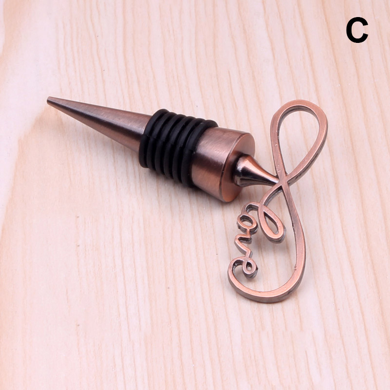 Recién 1 Uds Tapones de botellas de vino de bebidas tapones de botellas de forma de corazón de amor de estrella de mar de vino tapón de sellado MK: 03