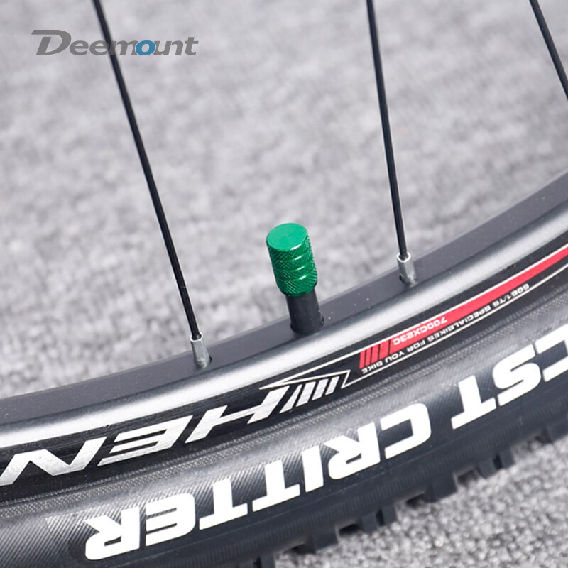 Bicicleta 4 pces schrader válvula tampão anodizado cnc cilindro-em forma de pneu bocal adaptador a/v tampa tampa ciclo válvula porca