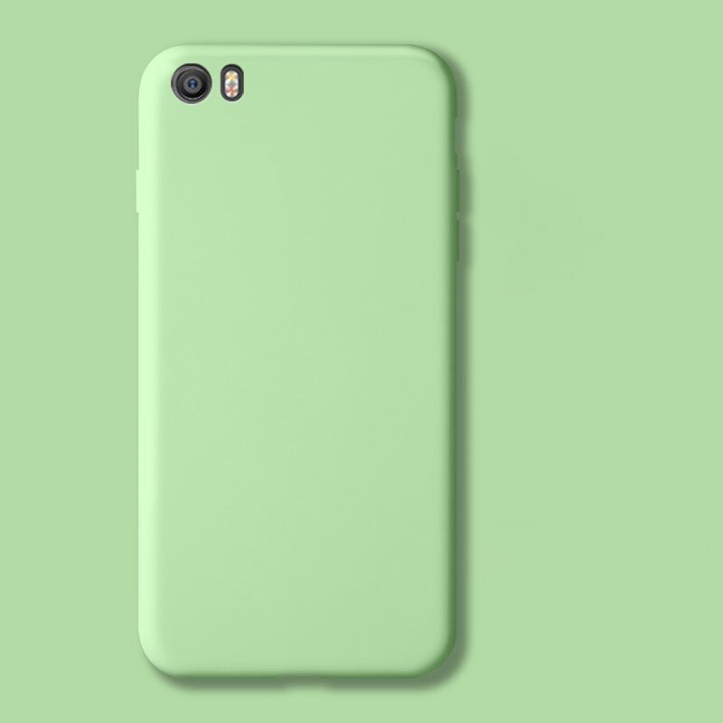 Fundas Caso Per Xiao mi mi 5 mi 5 m5 di lusso liquido opaco Molle Del Silicone Del Telefono Custodie Per Xiao mi mi 5 mi 5 m5 posteriore Della Copertura armatura Coque: green / with Tempered glass