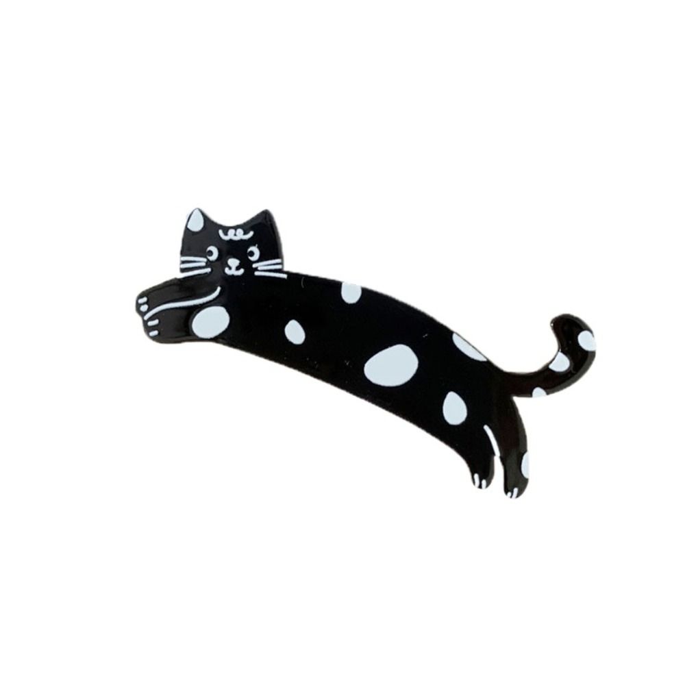 Pinza de pelo de ácido acético de gato de dibujos animados, pinza lateral acrílica, pinza de pico de pato para mascotas, horquilla colorida