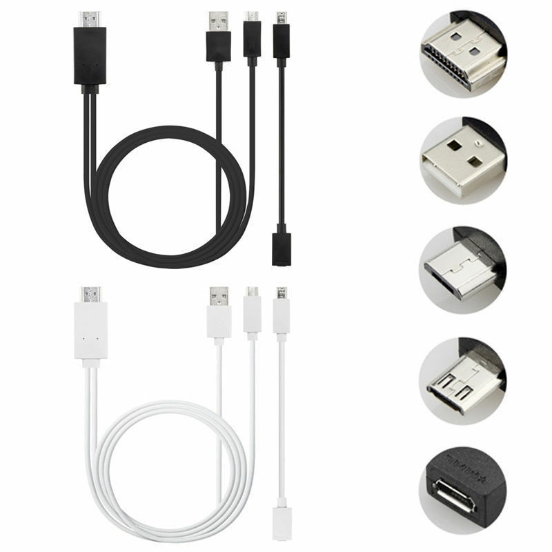 MHL Micro USB to HDMI Cable 5 Pin & 11 Pin HD TV Cables Adapter for SamSung HuaWei Xiaomi HTC