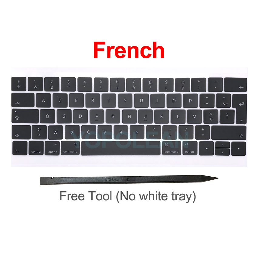 Nowy A1706 A1707 klawisze klawiatury keycap US UK francuski ue dla Macbook Pro Retina 13 &quot;15&quot; laptop key cap 2016 2017 rok