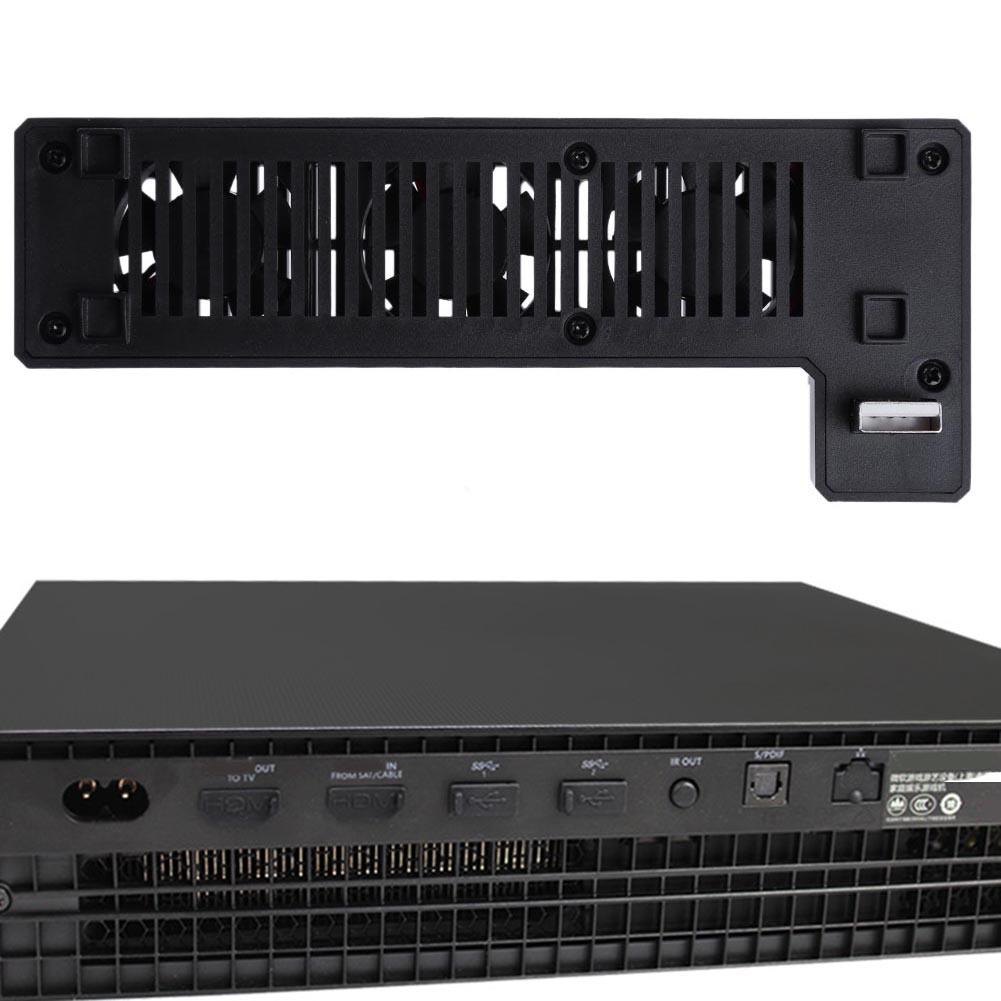 Black Newest Cooler Fan 5V 1A USB Port External 3-Fan Cooling Fan For Xbox One X For Gaming Console