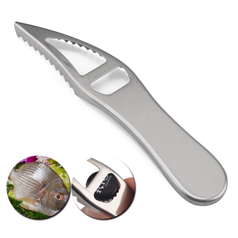 Koken Gereedschap Vis Schoonmaken Mes Skinner Vis Huid Schraper Rvs Schubben Vissen Reiniging Remover Keuken Gadget