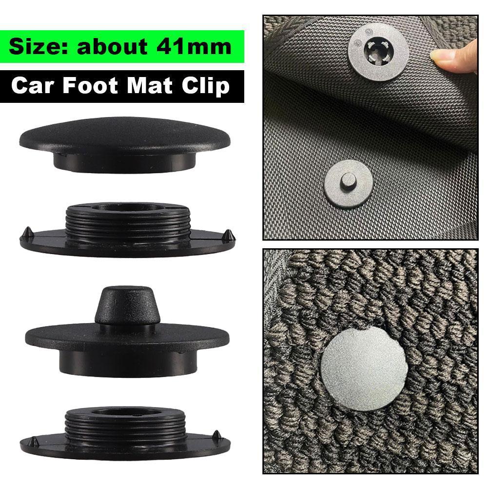 Juego de 2 agarres de fijación antideslizantes para alfombrilla de coche, Clips fijos de doble capa, abrazaderas de fijación, fijador de hebilla, accesorios interiores