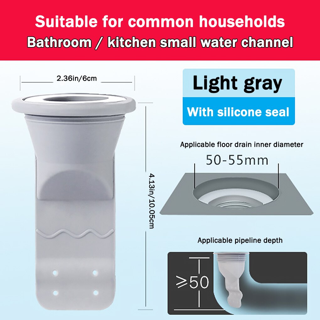 Badkamer Gootsteen Afvoer Filter Anti-geur Riolering Sink Drain Deodorant Siliconen Zeef