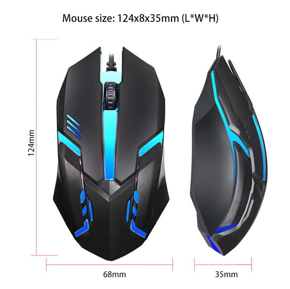 USB Wired Mouse RGB Colorful Gaming Mouse 5000 DPI Optical Wired Mouse Mice Ergonomic Mouse for PC Computer Desktop Macbook Pro