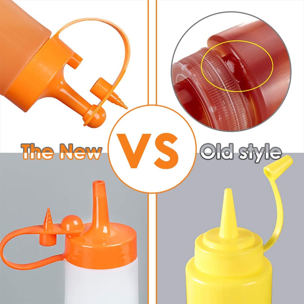 Würze Squeeze Flasche Sauce Squeeze Squirt Flasche für Küche Sirup Salat Dressing Öl Ketchup Container Food Dispenser
