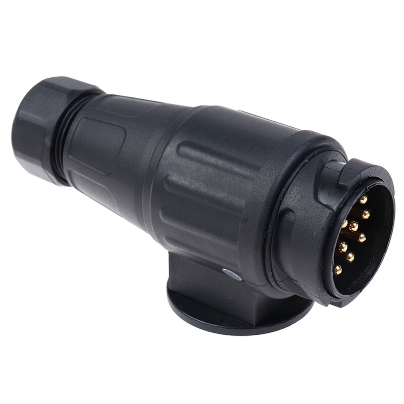 1pc 12v 13 pin trailer stik vandtæt trailer 13 polet elektrisk stik ledningsstik adapter adapter trailer til køretøj rv