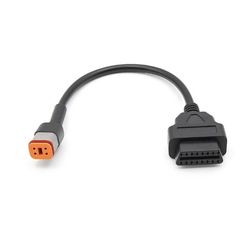 OBD2 Diagnostic Interface Cable for Motorcycle 4 Pin To 16 Pin Adapter Connector