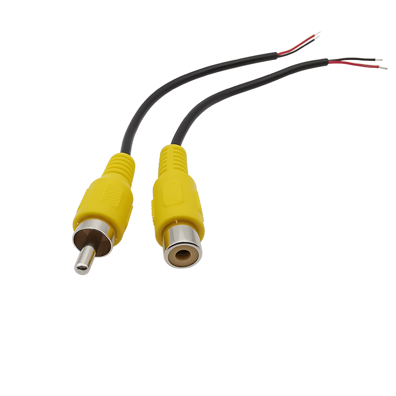 RCA Male Plugs / Female Socket Adapter Audio Video AV RCA Plug Jack Extension Wire Cable Connector For Video Camera DIY 15CM