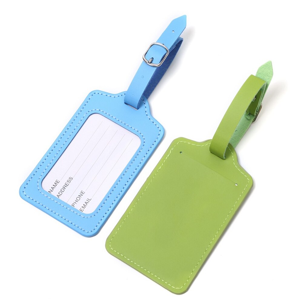 Leder Koffer Gepäck Schild Labe Anhänger Handtasche Reise Name Ich würde AddressAccessories Tragbare Etikett
