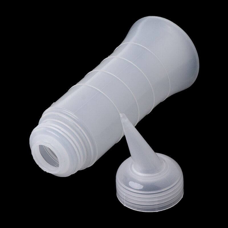 120ml/260ml Salon Applicator Measuring Plastic Bottle Hair Styling Hairdressing