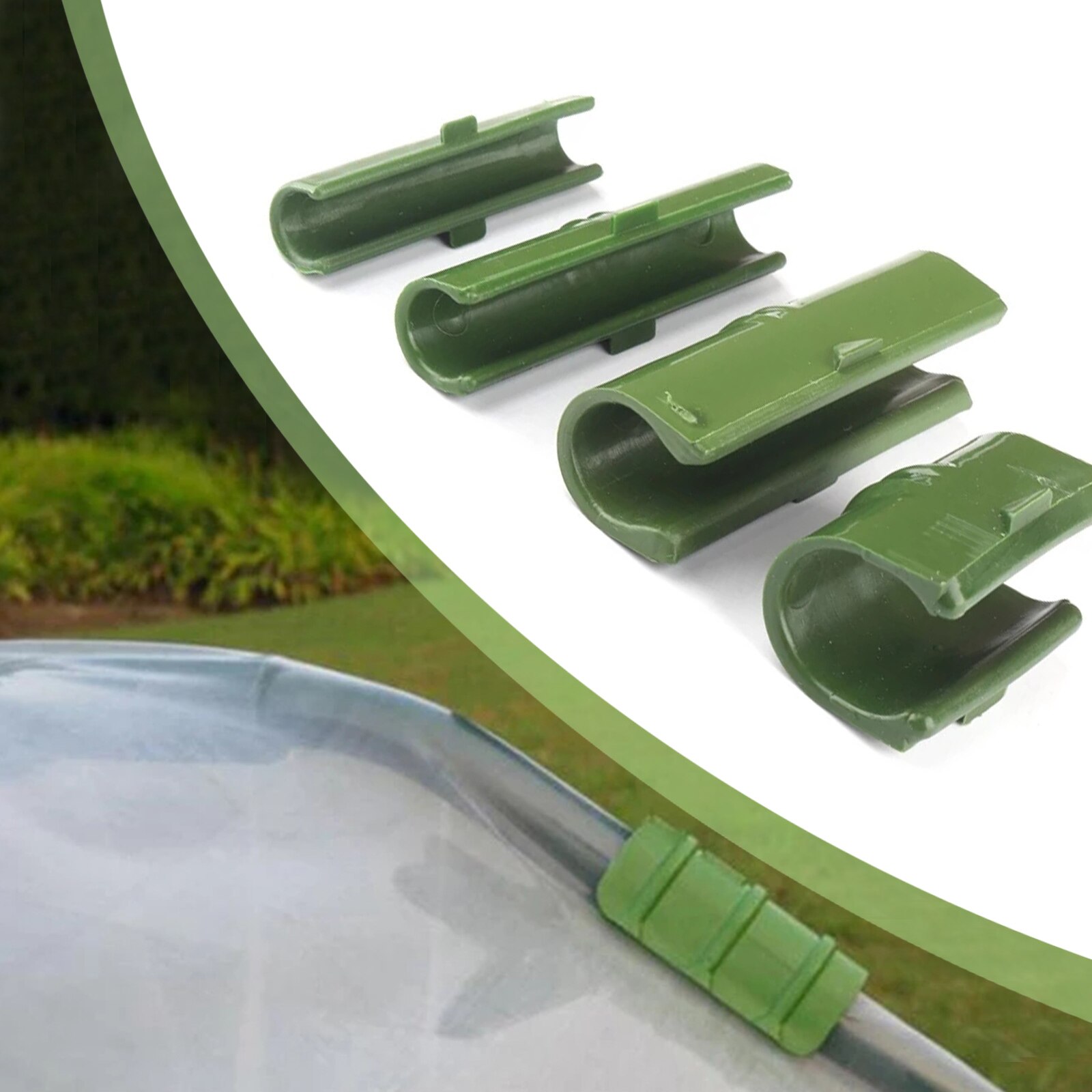 50Pcs Kas Frame Buis Film Klem Tuin Shading Mesh Accessoires Plastic Film Vaste Fittings Tuin Film Klem Gereedschap