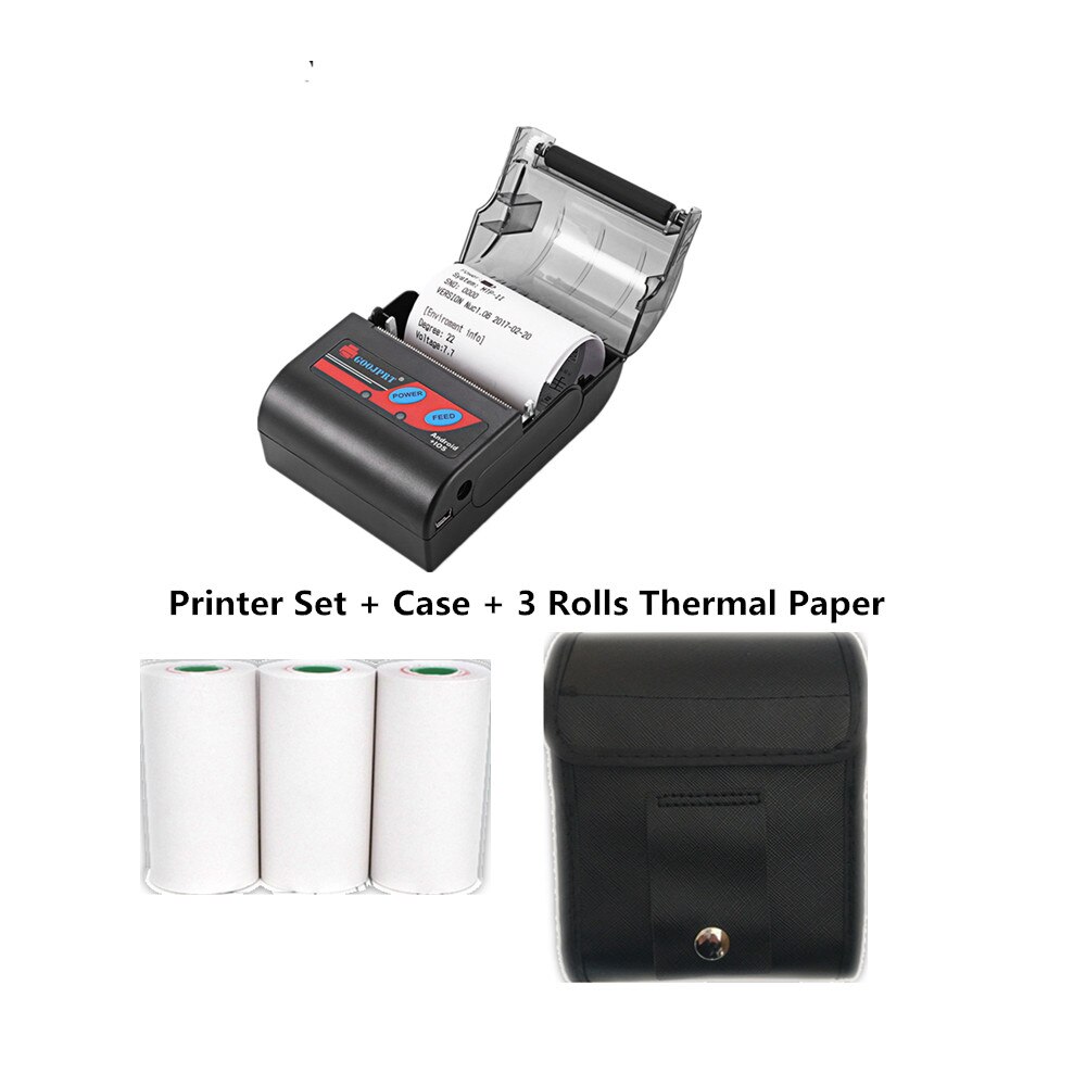 Goojprt håndholdt bluetooth termisk kvitteringsprinter mobil mini 58mm bærbar printer usb billet printere til android ios system