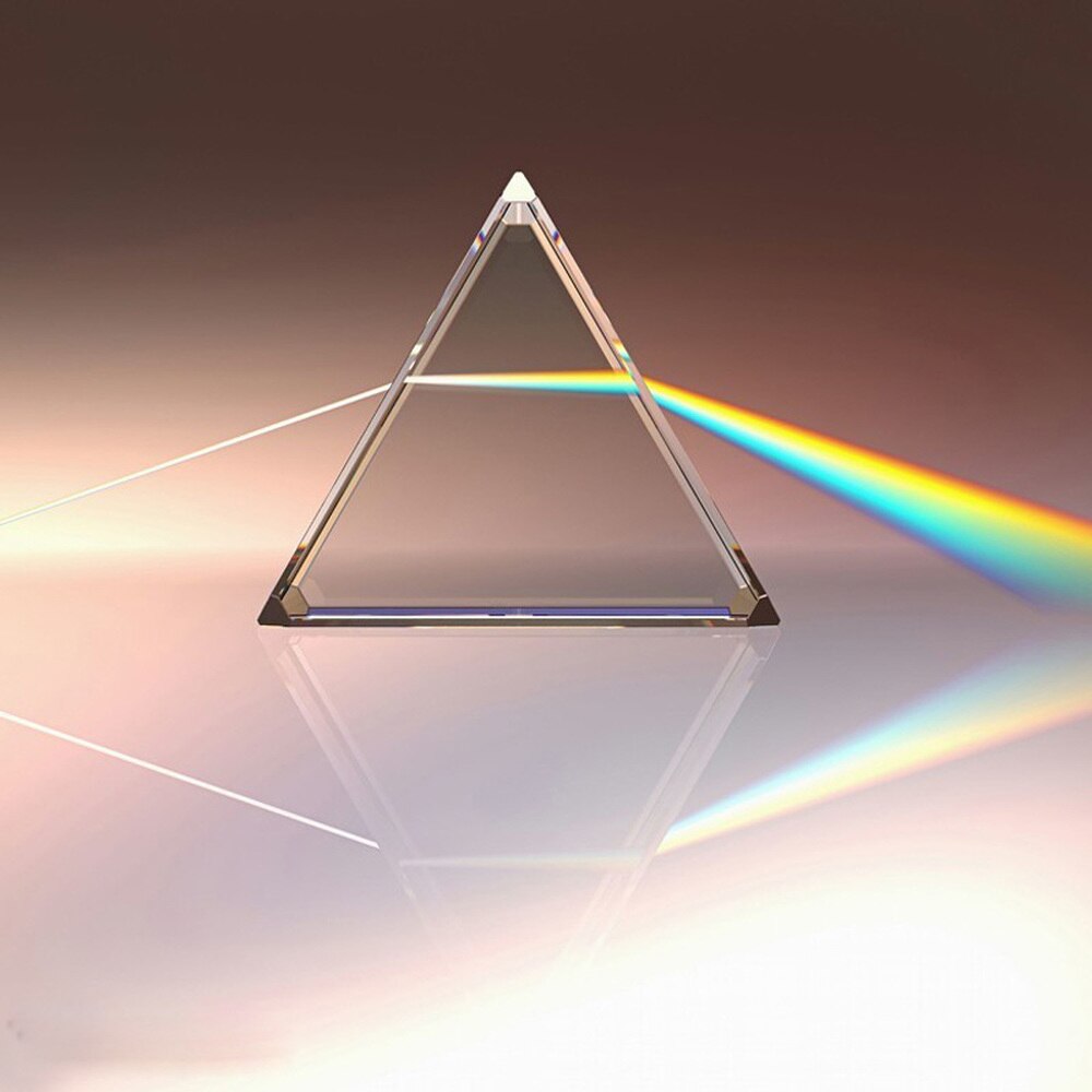 Prisma Óptico De Cristal K9 – Triangular, 8 Cm – Ideal Para Física, Fotografía Y Crear Arcoíris Con Luz – Regalo Educativo Para Niños