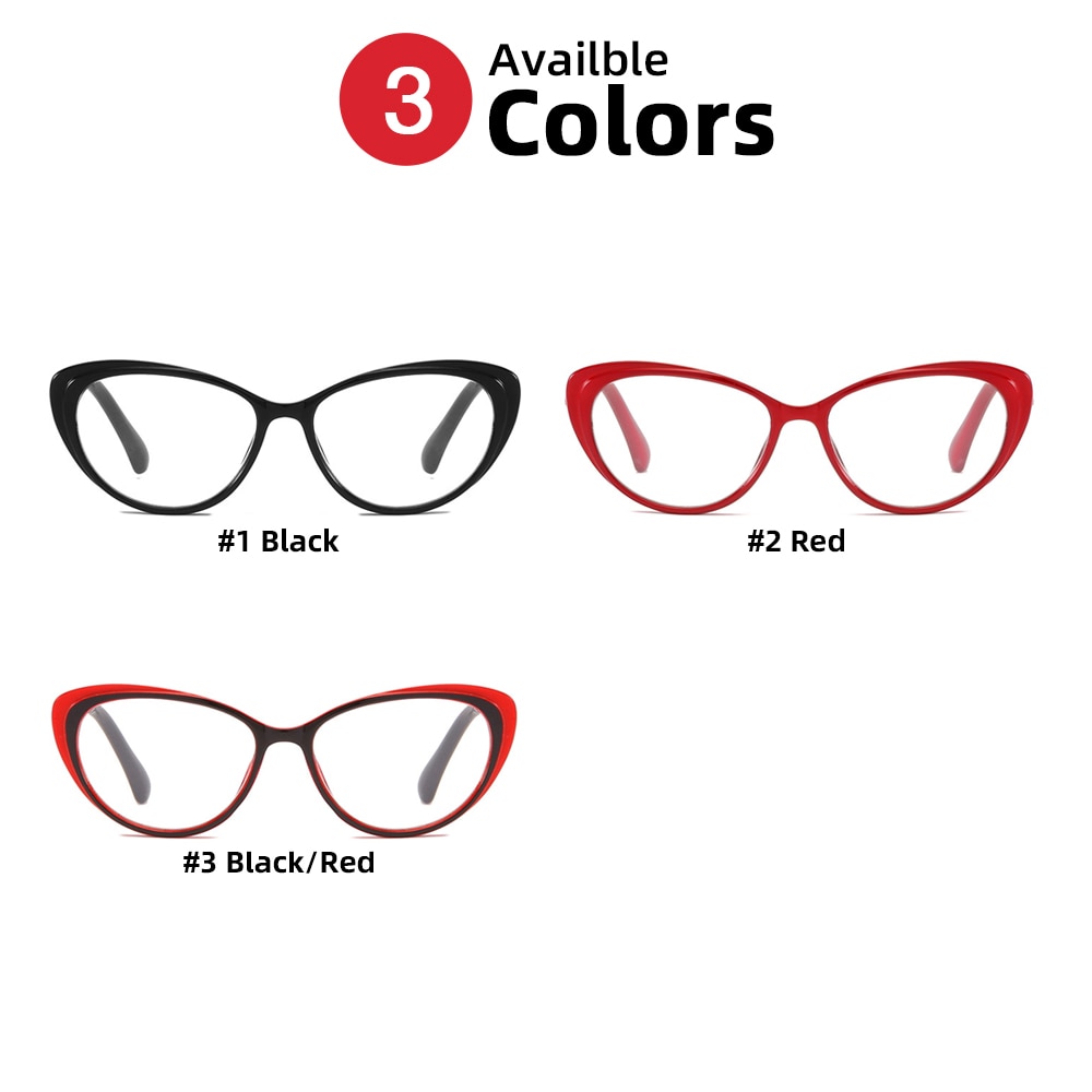 VIVIBEE Cat Eye Vrouwen Leesbril + 150 Black Cateye Lenzenvloeistof Frame + 2 + 3 Mannen Brille- 2 dames Eyewear 0.25