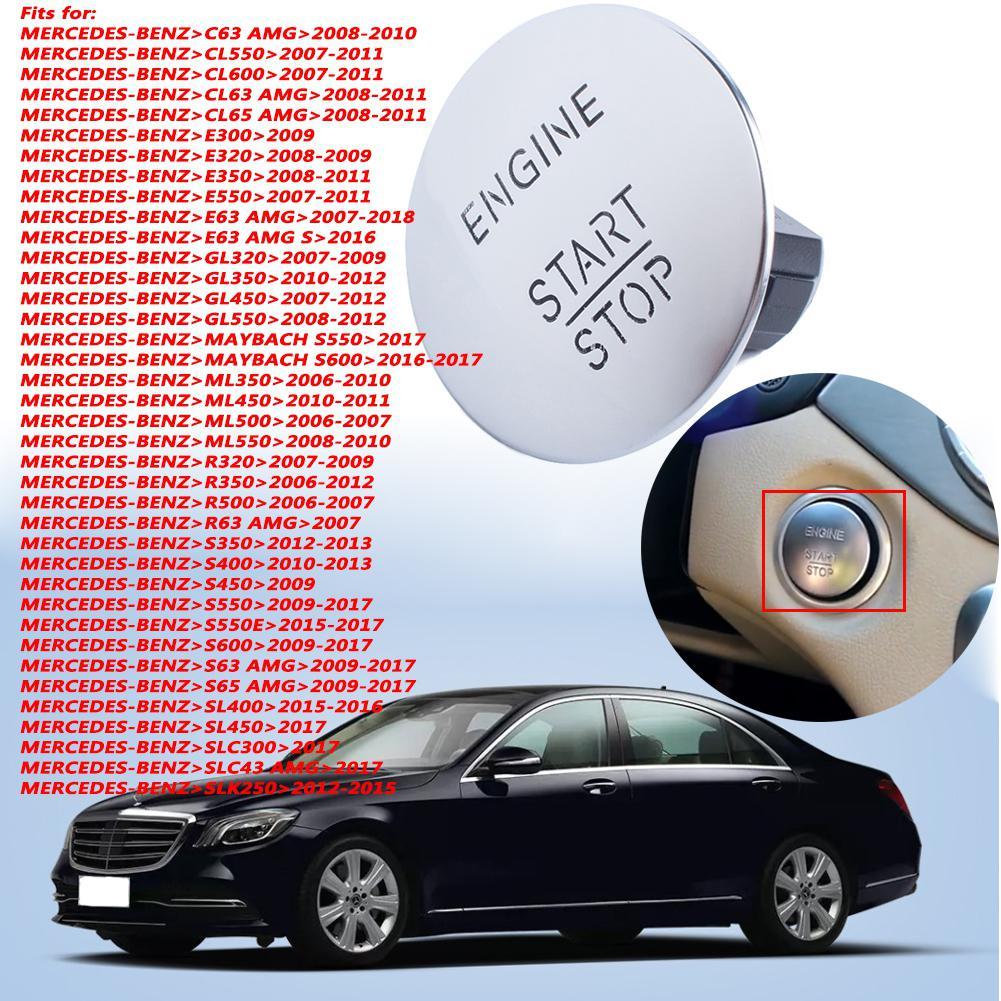 Car Engine Push Start Button Ignition Starter boton de encendido para automovil Keyless Switch For MERCEDES-BENZ W164 W205: Default Title