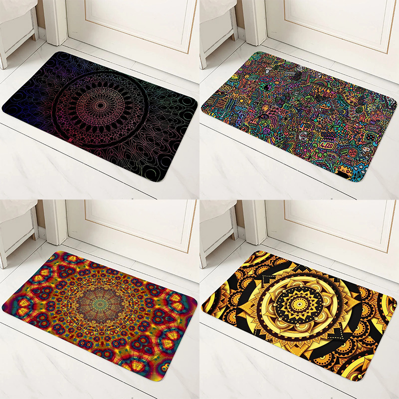 Mandala aufbringen Druck Tür Vorderseite matt Dekoration Heimat Badezimmer Bodenmatte