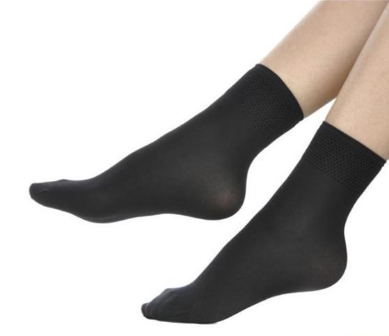 5 par/parti kvinder & #39 ;s fløjlsspundet silkegarn fortykkelse slidbestandigt fugttransporterende skridsikre korte sokker 80d tykke strømper
