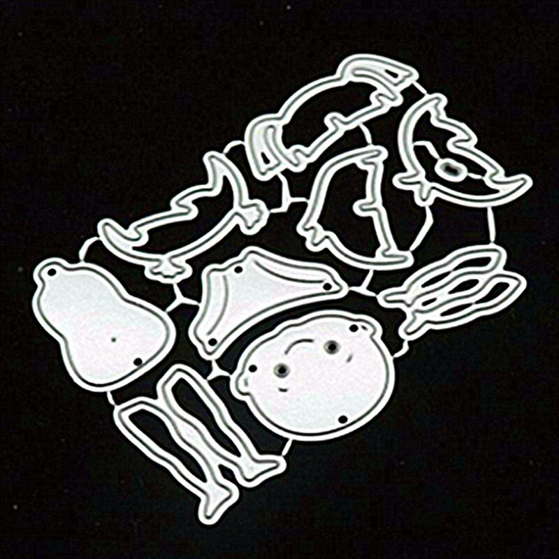 Nueva plantilla troquel de plantillas de corte de Metal encantador para niño y niña, plantilla para álbum de recortes, tarjeta, decoración en relieve, DIY, de artesanía metálica: 85x62 mm