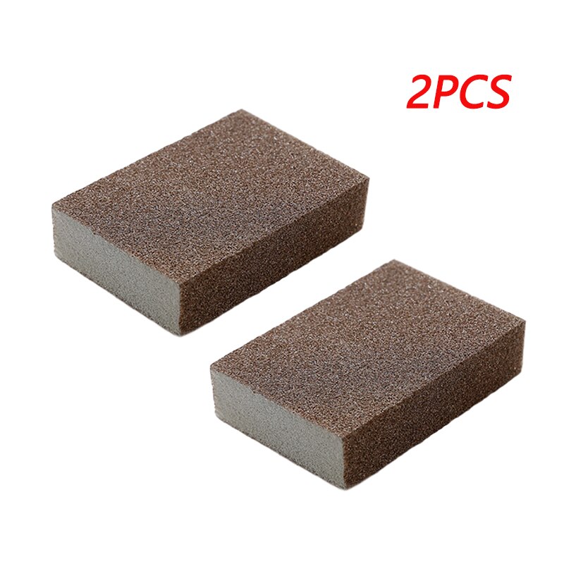 Kitchen Magic Sponge Eraser Rust Remover Brush Dish Pot Cleaning Brush Emery Sponge Descaling Clean Rub Pot Kitchen Tools: 2 pcs