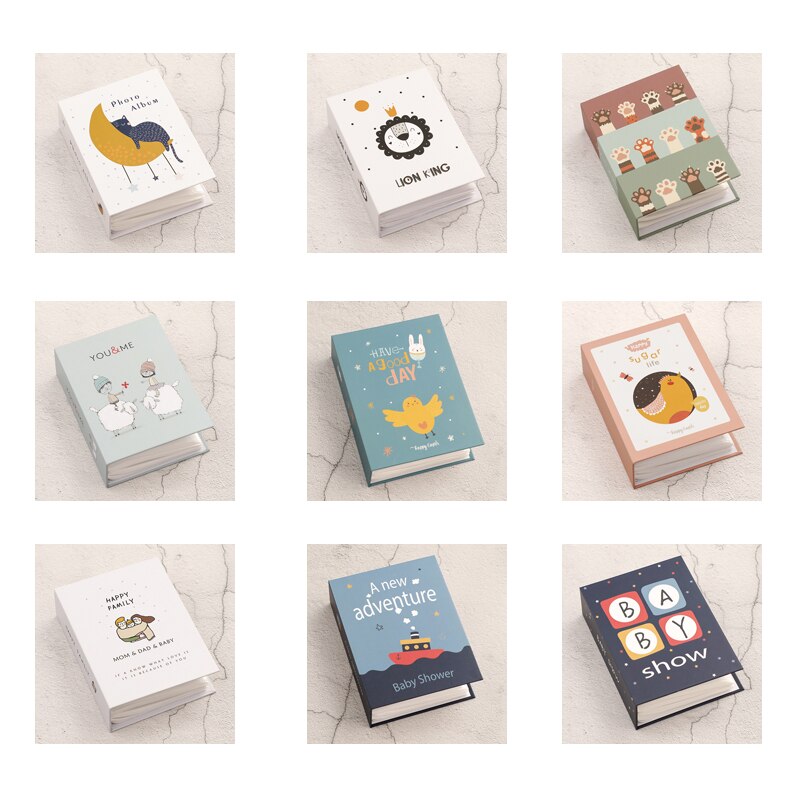 200 feuilles 3 pouces mignon animaux Photo Album bande dessinée insérer pour Album Photo décoration Scrapbooking bébé Photo Album