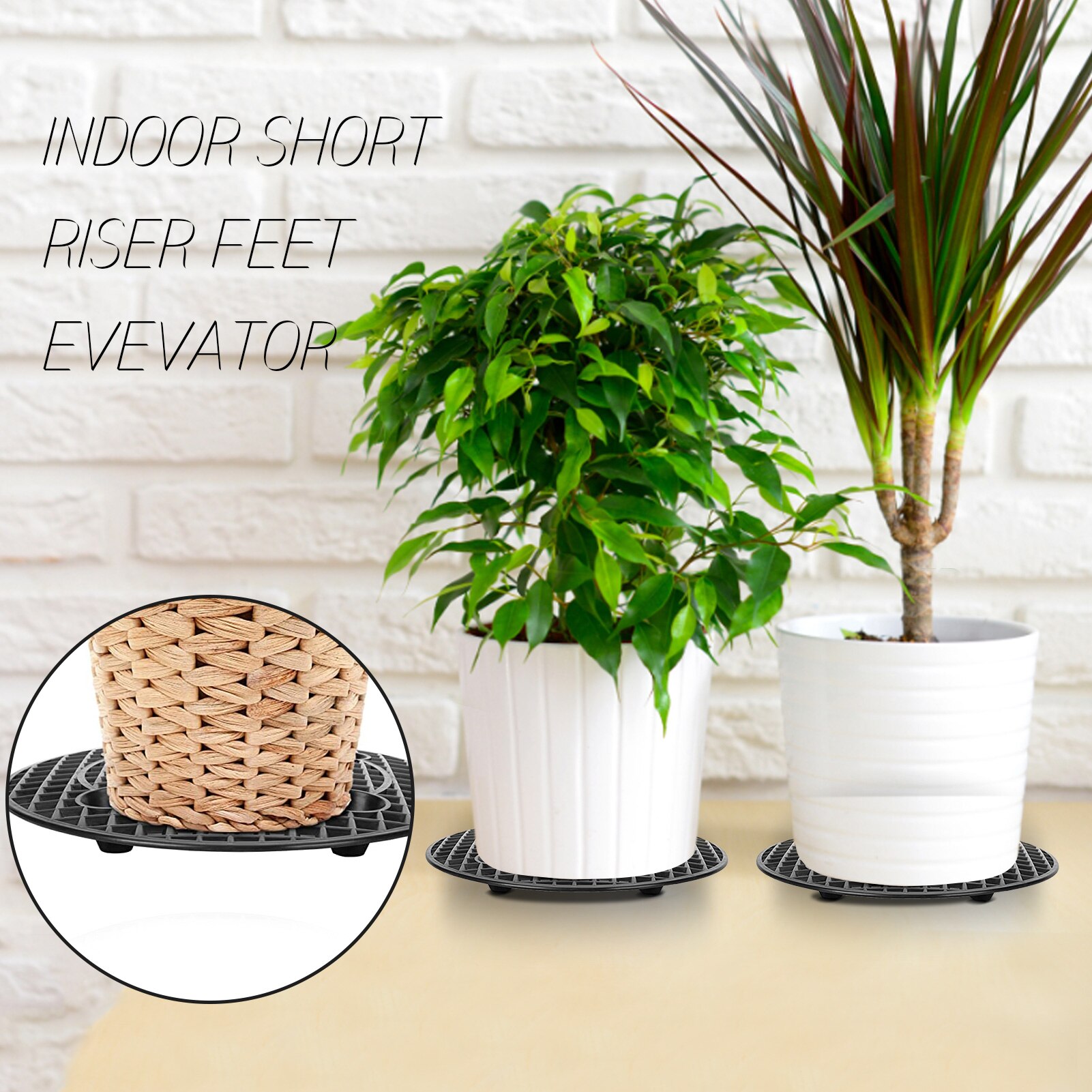 Support de plantes robustes, tapis de Pot de fleurs pour prévenir la pourriture et les dommages, rehausseur de plantes pour Pots d&#39;intérieur et d&#39;extérieur