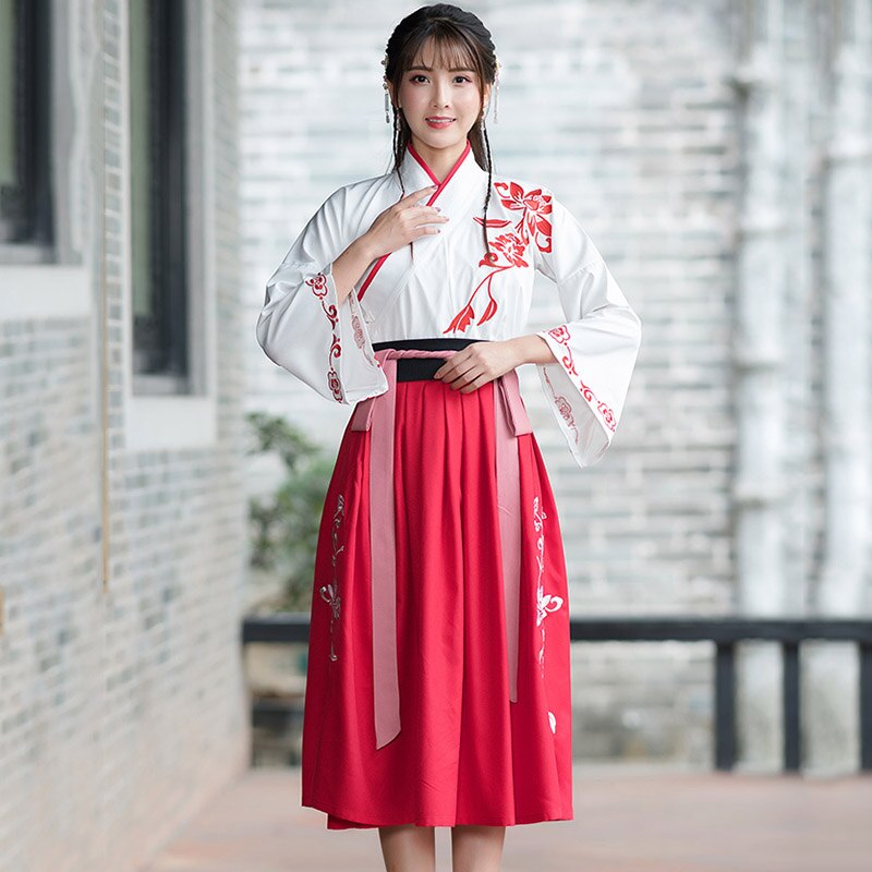 Traditionele Chinese Kleding Vrouwen Hanfu Fee Jurk Oude Han Dynastie Prinses Kostuums Nationale Stadium Folk Dance Wear DN4145