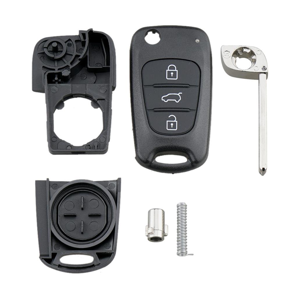 3 button Folding Car Remote Key Flip Folding Key Shell Case For Hyundai I20 I30 IX35 I35