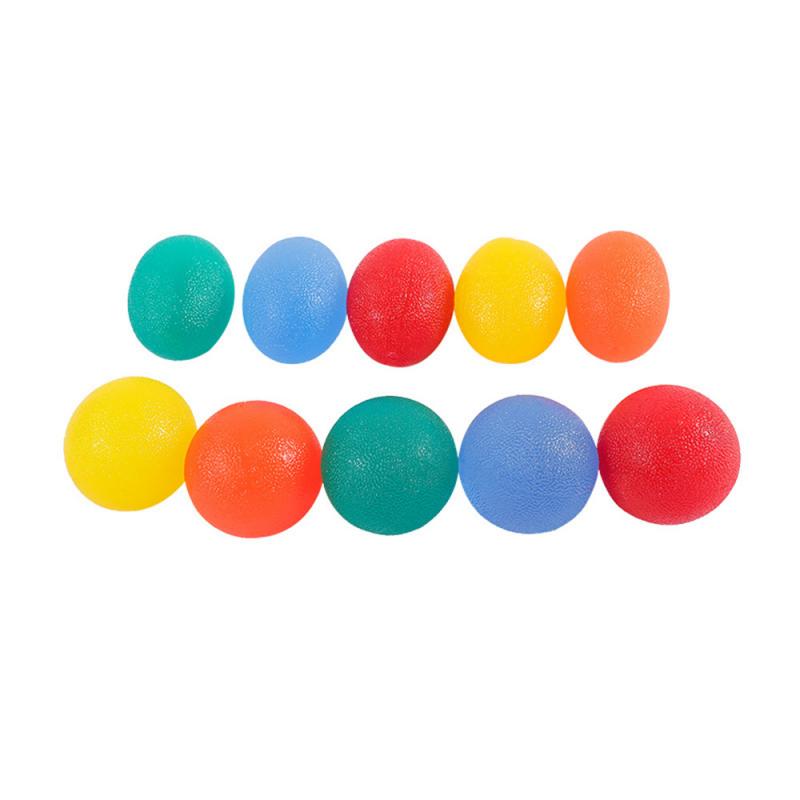 Finger Exerciser Trainer Stress Relief Power Ball Silicone Egg Fitness Hand Expander Gripper Strengthener Forearm Wrist