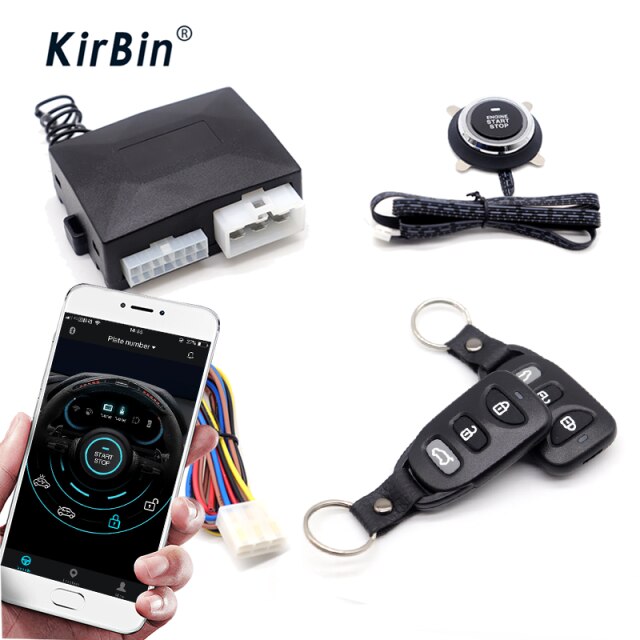 KirBin Car Ignition System With Security Protection,Car Central Locking And Remote Control,Start For Car With Start Stop Button: HY-3