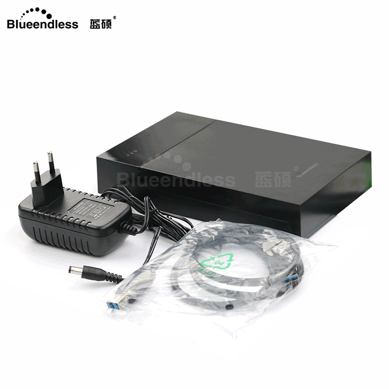 Blueendless 3.5' Hdd Case External Enclosure Plastic 12V 2A Sata to USB 3.0 Hdd Docking Station AC Plug HDD Caddy Box HD Externo