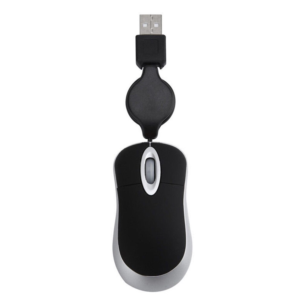 Belle Mini souris filaire rétractable USB câble ergonomique ordinateur de bureau ordinateur portable souris de jeu photoélectrique petite souris: NO.1